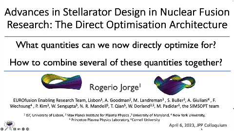 Slide 2/94 at 02:30: Advances in Stellarator Design in Nuclear Fusion