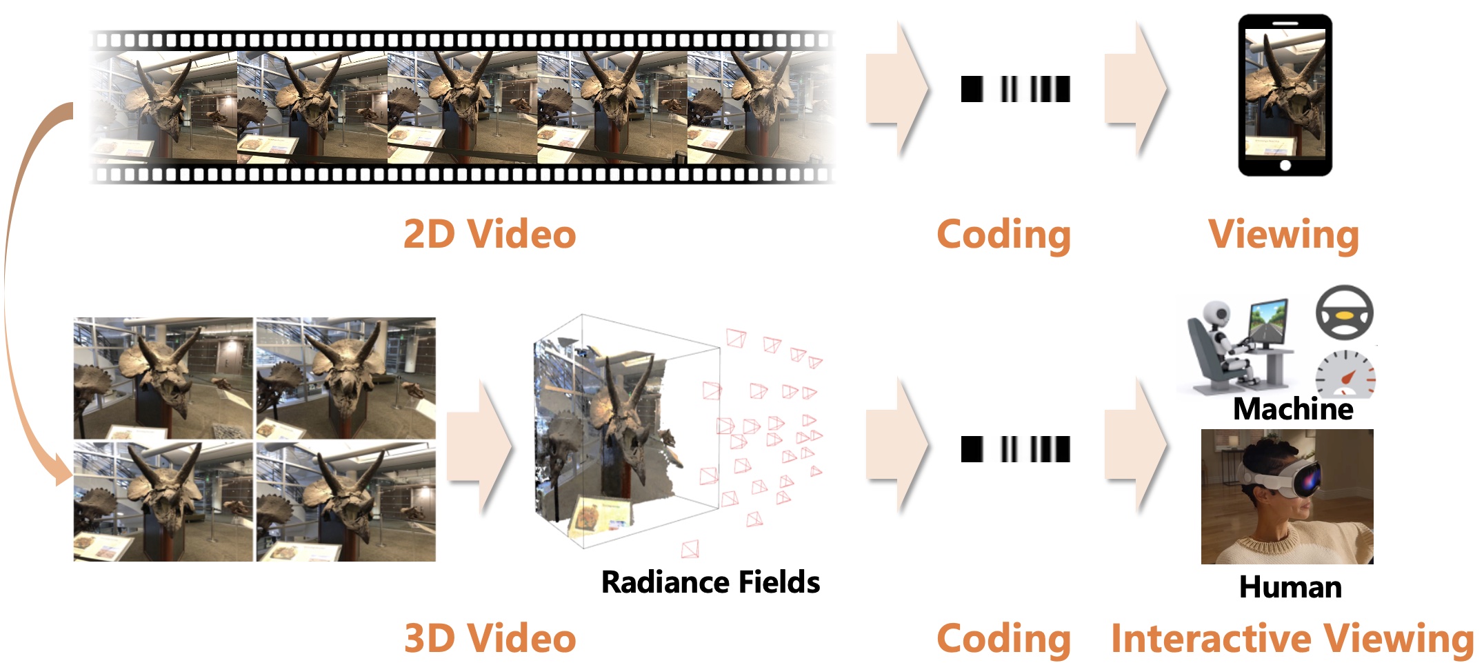 Towards Efficient Volumetric Video: Compression and Standardization of Gaussian Splats