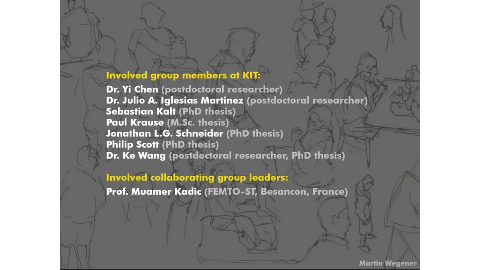 Slide 3/24 at 05:17: Involved collaborating group leaders: Prof. Muamer ...