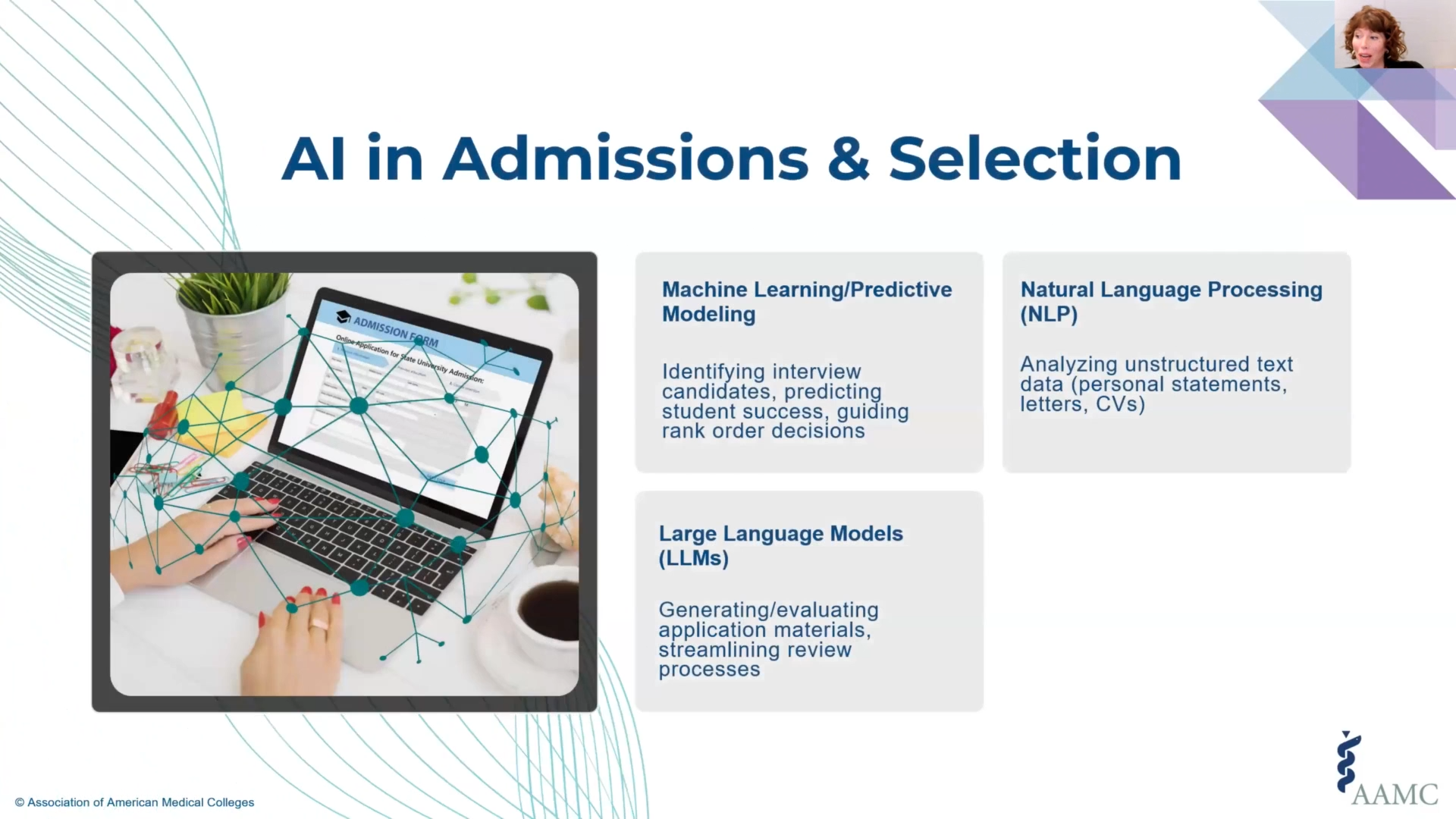 Slide 7/23 at 06:55: AI in Admissions & Selection