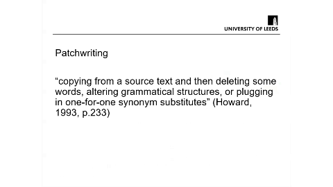 Slide 8/26 at 11:56: Patchwriting