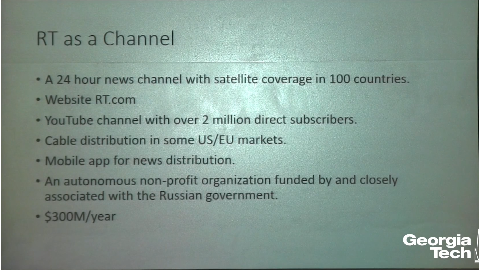 Slide 26/48 at 38:35: RT as a Channel