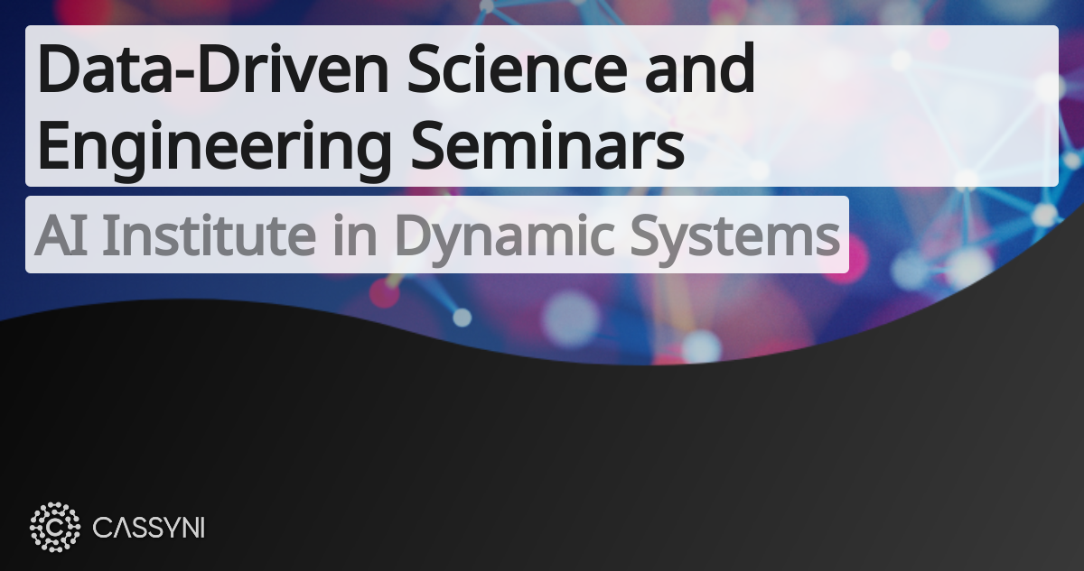 Data-Driven Science and Engineering Seminars - Upcoming and published ...