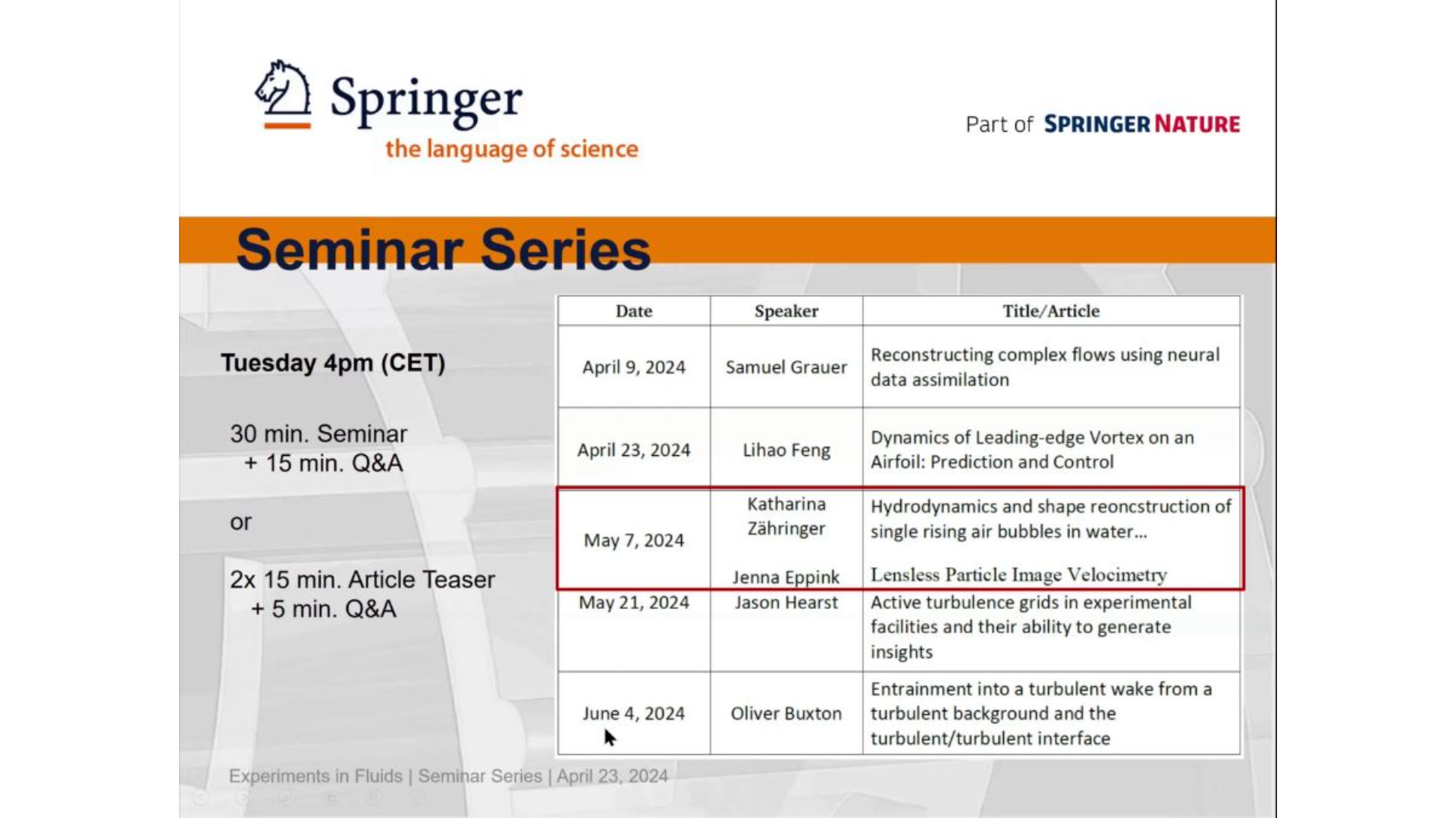 Slide 2/43 at 01:23: Springer
